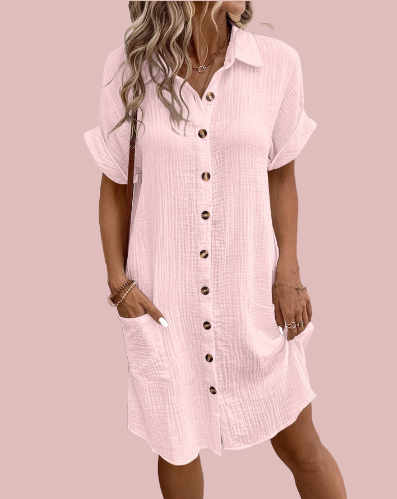 Vestido camisero abotonado - Modelo Cool Summer