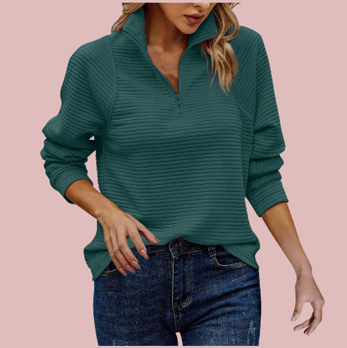 Sudadera “canalé horizontal” - Modelo Long Spring