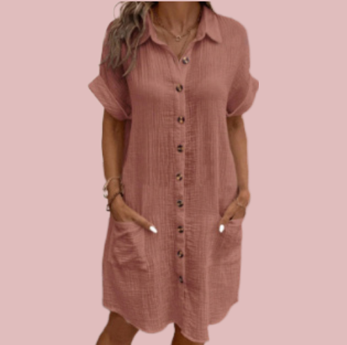 Vestido camisero abotonado - Modelo Cool Summer