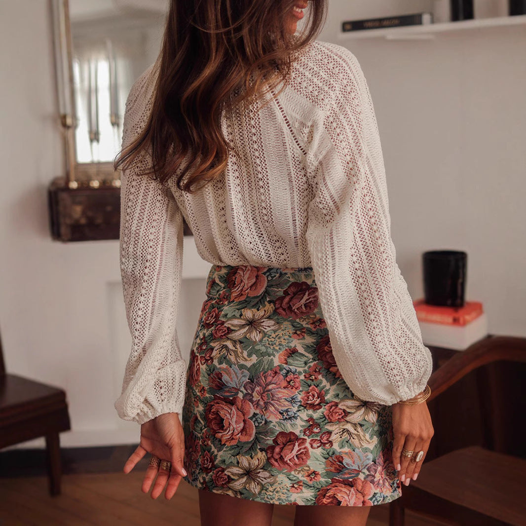 Blusa de encaje - Modelo Autumn