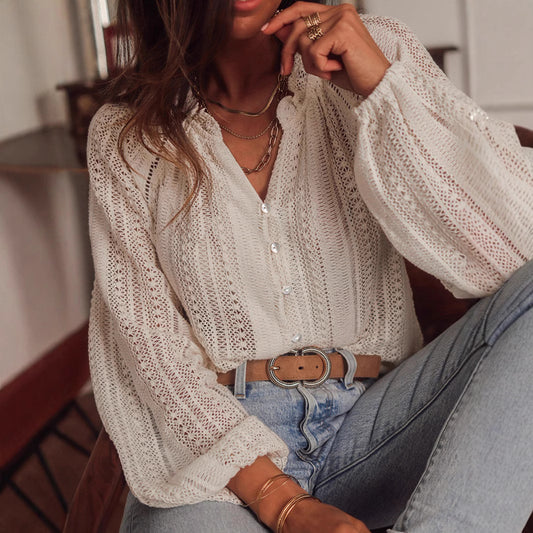 Blusa de encaje - Modelo Autumn
