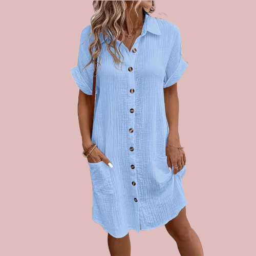 Vestido camisero abotonado - Modelo Cool Summer