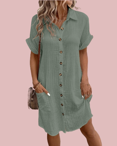 Vestido camisero abotonado - Modelo Cool Summer
