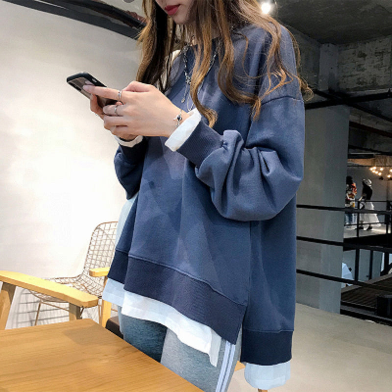 Sudadera básica sin capucha - Modelo Fátima