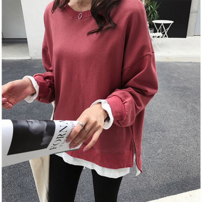 Sudadera básica sin capucha - Modelo Fátima