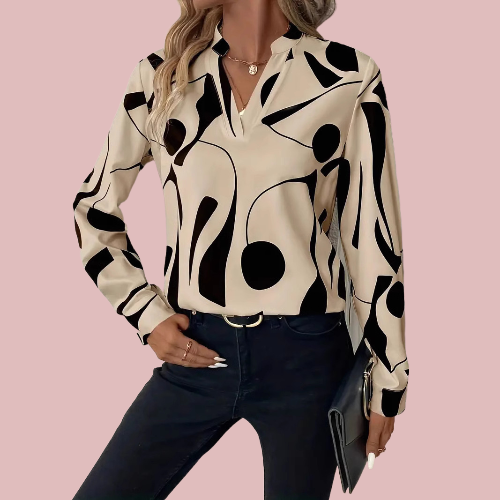 Blusa estampada - Modelo Abstract