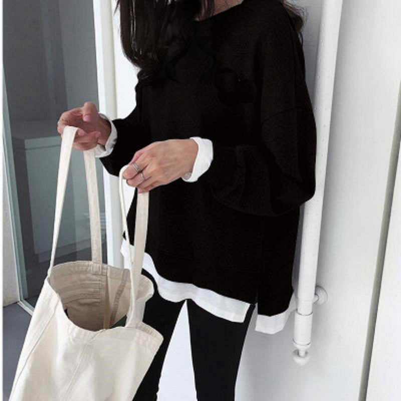 Sudadera básica sin capucha - Modelo Fátima