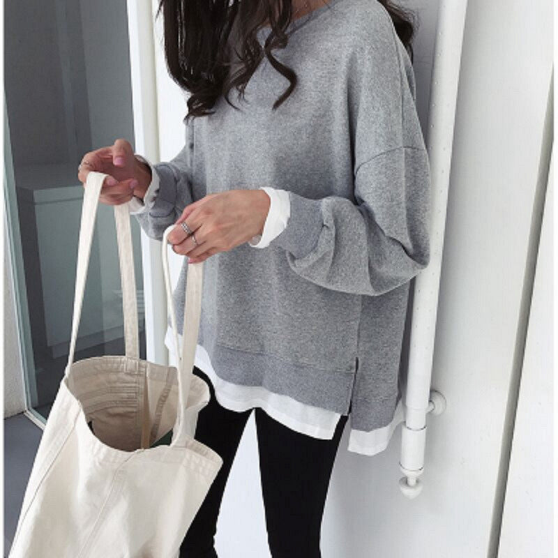 Sudadera básica sin capucha - Modelo Fátima