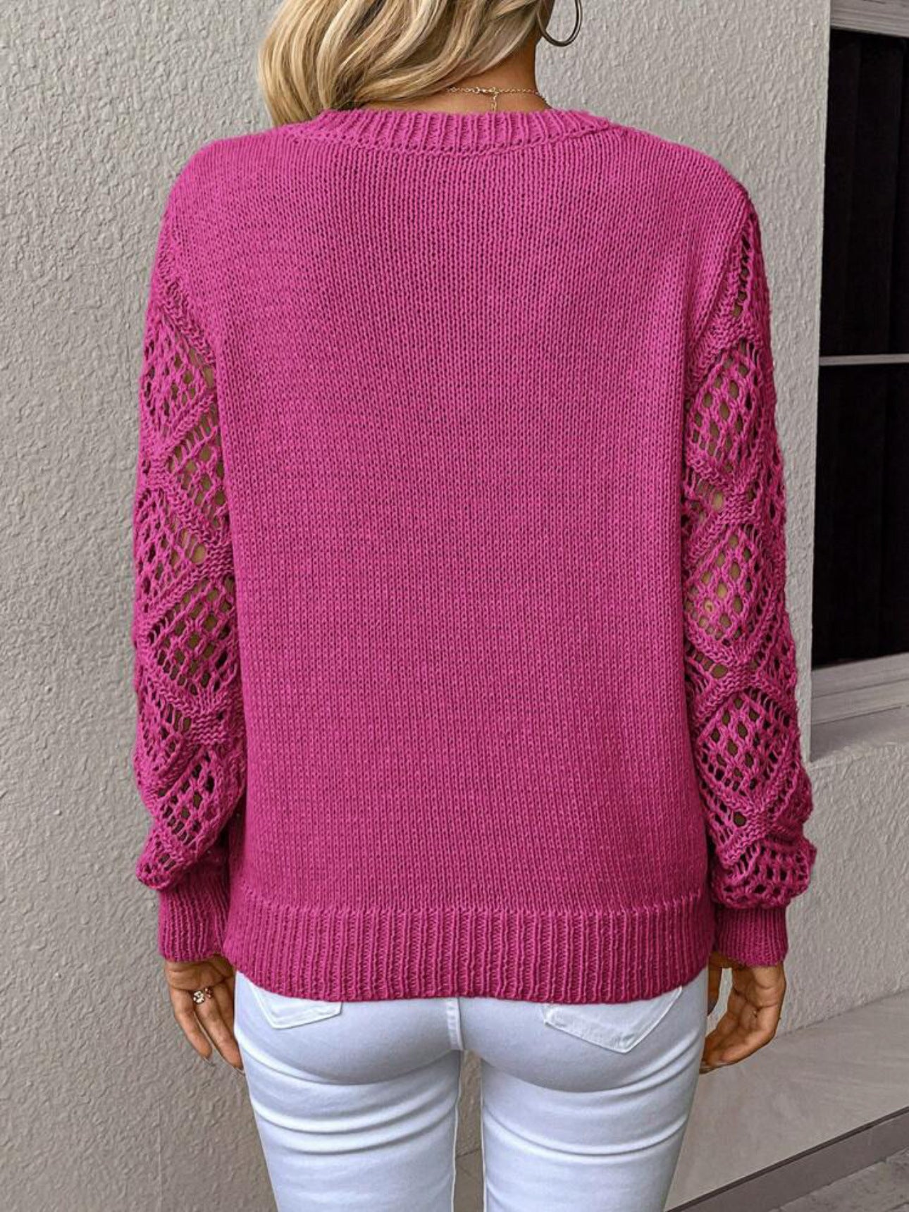 Jersey con mangas de encaje - Modelo Alexia