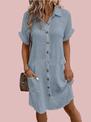 Vestido camisero abotonado - Modelo Cool Summer