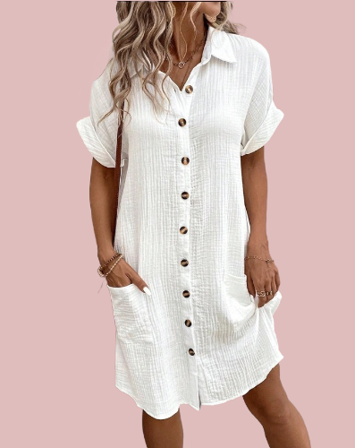 Vestido camisero abotonado - Modelo Cool Summer