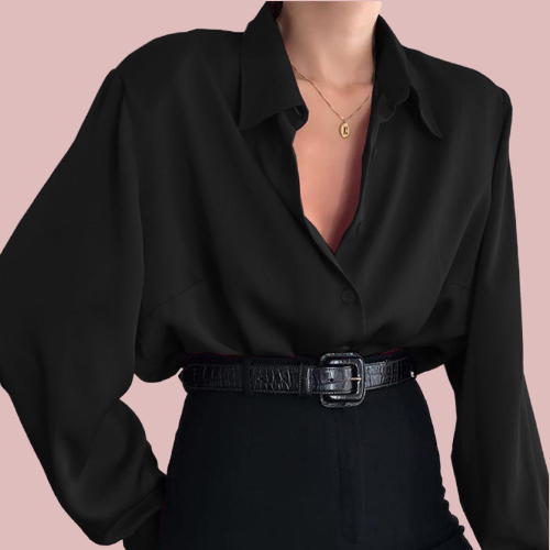 Camisa satinada - Modelo Party Night