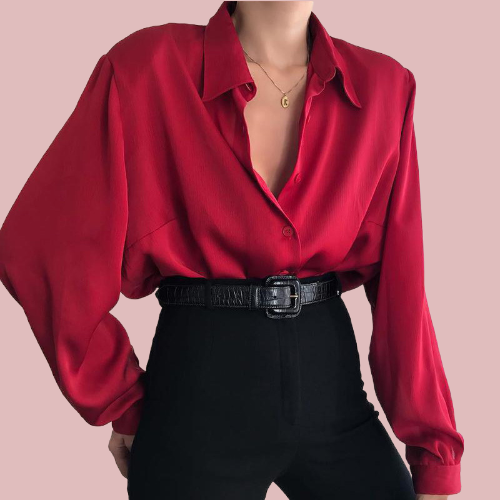 Camisa satinada - Modelo Party Night