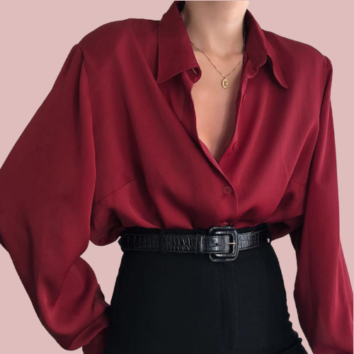 Camisa satinada - Modelo Party Night
