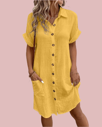 Vestido camisero abotonado - Modelo Cool Summer