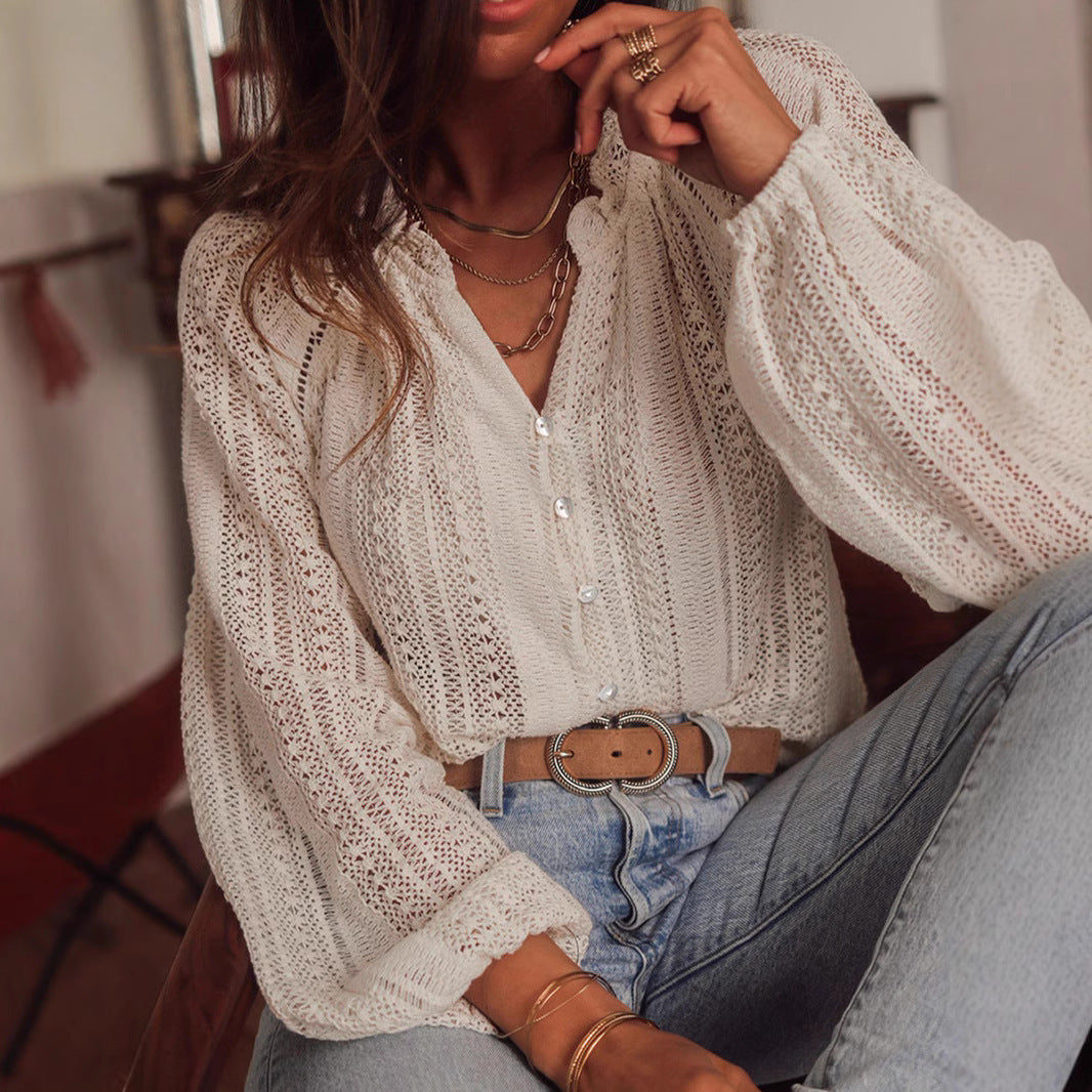 Blusa de encaje - Modelo Autumn