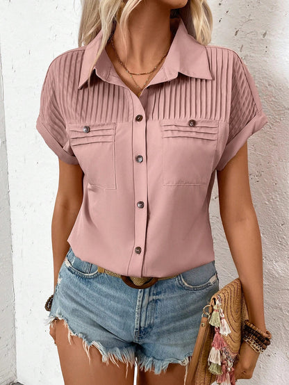 Camisa abotonada de manga corta - Modelo Bibi