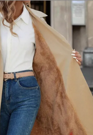 Gabardina con interior forrado- Modelo Eira