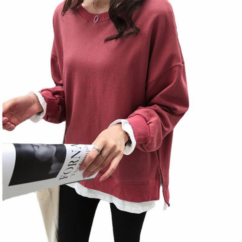 Sudadera básica sin capucha - Modelo Fátima