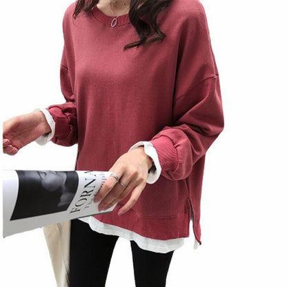 Sudadera básica sin capucha - Modelo Fátima