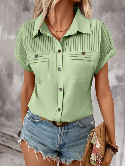 Camisa abotonada de manga corta - Modelo Bibi