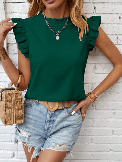 Blusa con volante en la sisa - Modelo Maella