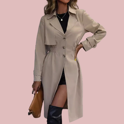 Gabardina entallada a la cintura - Modelo Lara