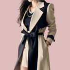 Gabardina larga bicolor - Modelo Tokio